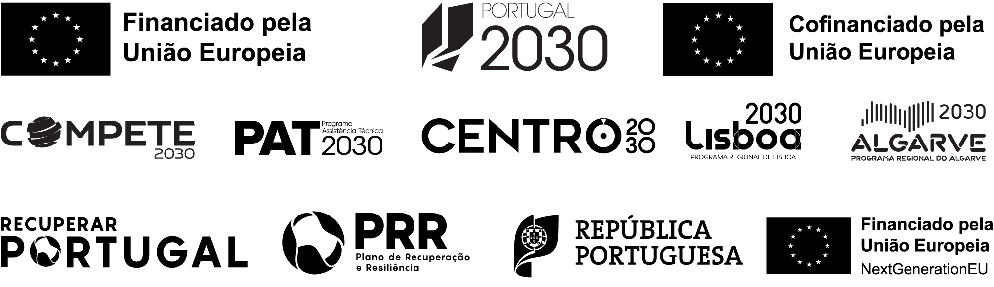 Logótipos dos projetos/financiadores